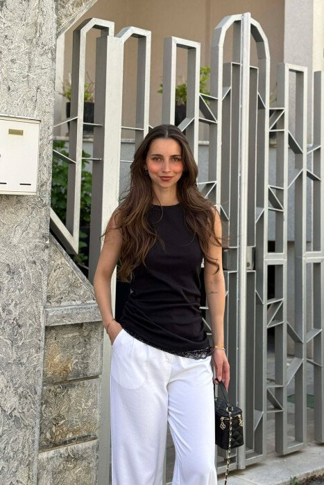 KANATJERE ME DETAJ DANTELLE PER FEMRA NE NGJYRE TE ZEZE - 2