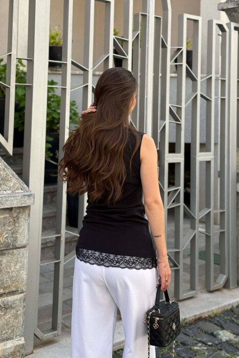 KANATJERE ME DETAJ DANTELLE PER FEMRA NE NGJYRE TE ZEZE - 6