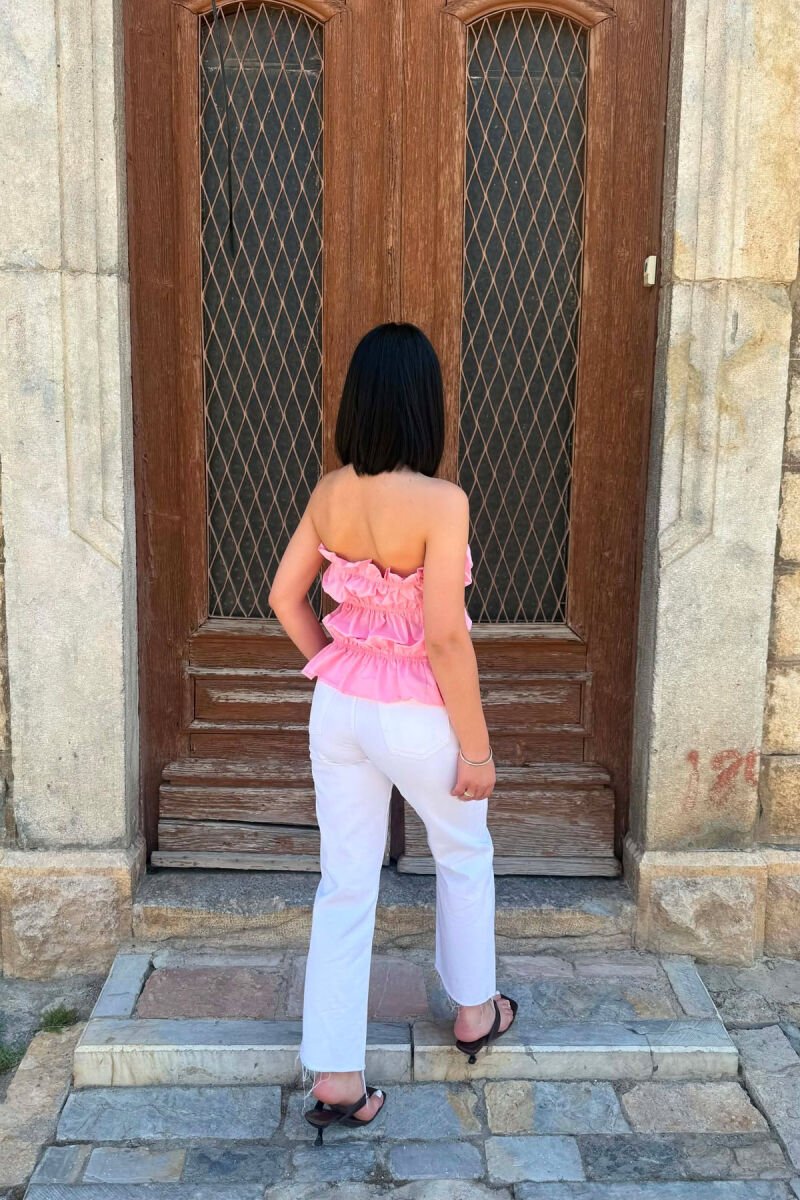 KANATJERE E THJESHTE NJE NGJYRESHE PER FEMRA NE NGJYRE ROZE - 3