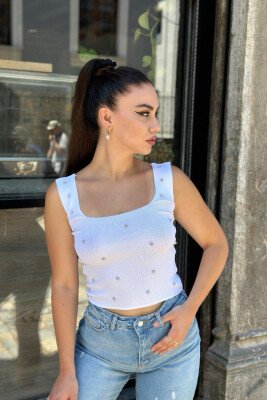 KANATJERE ME GURË PËR FEMRA NË NGJYRËN TË BARDHE - KLAUDIO FASHION