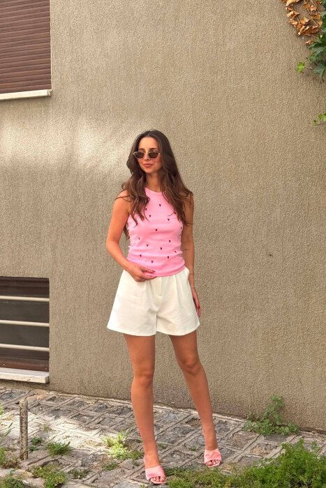KANATJERE NJE NGJYRESHE ME DIZJAN ME ZEMRA PER FEMRA NE NGJYRE ROZE - 3