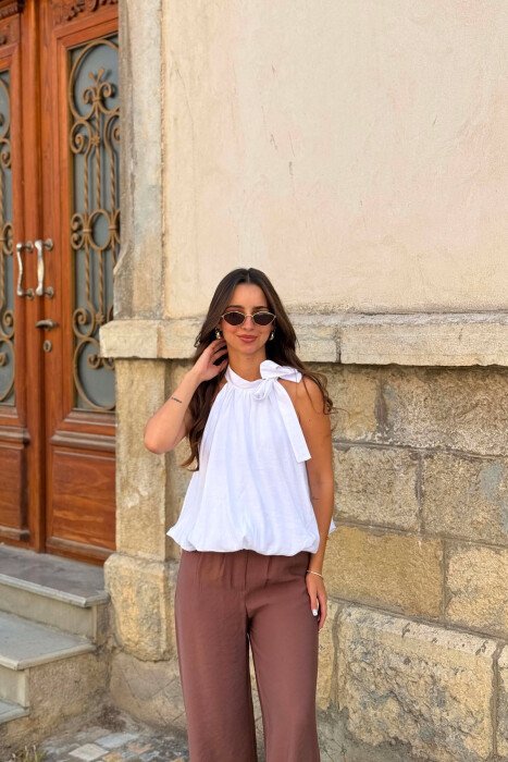 KANATJERE NJE NGJYRESHE ME LIDHESE PER FEMRA NE NGJYRE TE BARDHE - KLAUDIO FASHION