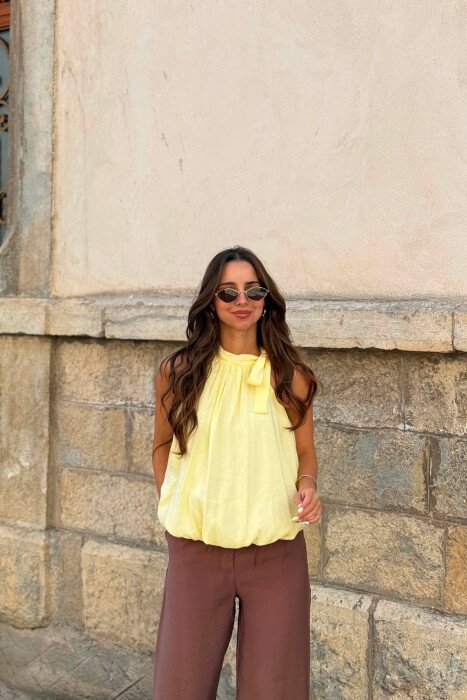 KANATJERE NJE NGJYRESHE ME LIDHESE PER FEMRA NE NGJYRE TE VERDHE - KLAUDIO FASHION