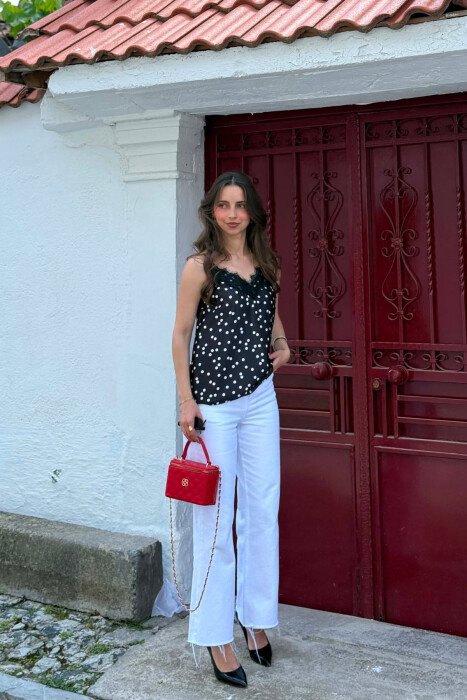 KANATJERE ME DIZAJN POLKA DOTS PER FEMRA NE NGJYRE TE ZEZE - 3