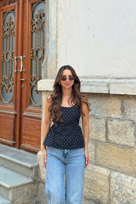 KANATJERE ME POLKA DOTS PER FEMRA NE NGJYRE TE ZEZE - 2