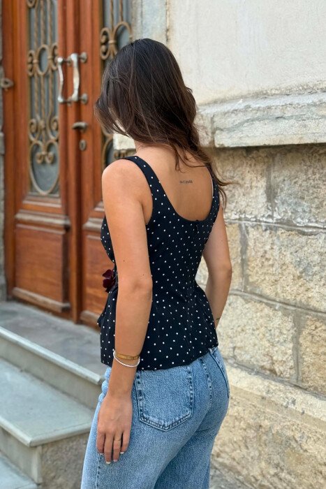 KANATJERE ME POLKA DOTS PER FEMRA NE NGJYRE TE ZEZE - 5