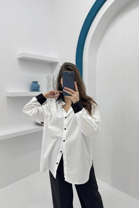KËMISHE E THJESHTË PËR FEMRA NË NGJYRËN E BARDHË - 3