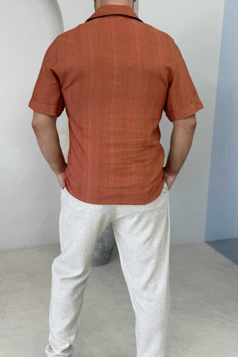 KËMISHË E THJESHTË PËR MESHKUJ NË NGJYRËN TULLË - 2