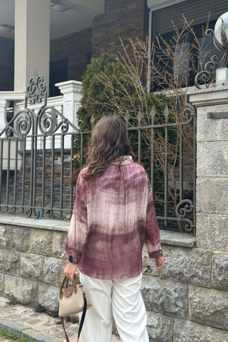 KEMISHE ME BUTONA GOLD PER FEMRA NE NGJYRE VISHNJE - 3