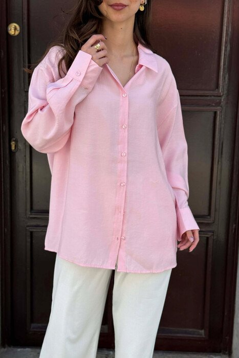 KEMISHE ME DETAJE LIDHESESH PER FEMRA NE NGJYRE ROZE - 2
