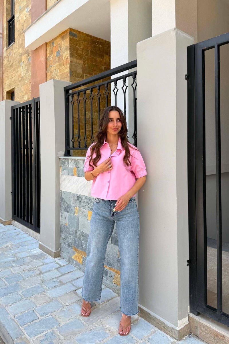 KEMISHE ME MENGE TE SHKURTA PER FEMRA NE NGJYRE ROZE - 6