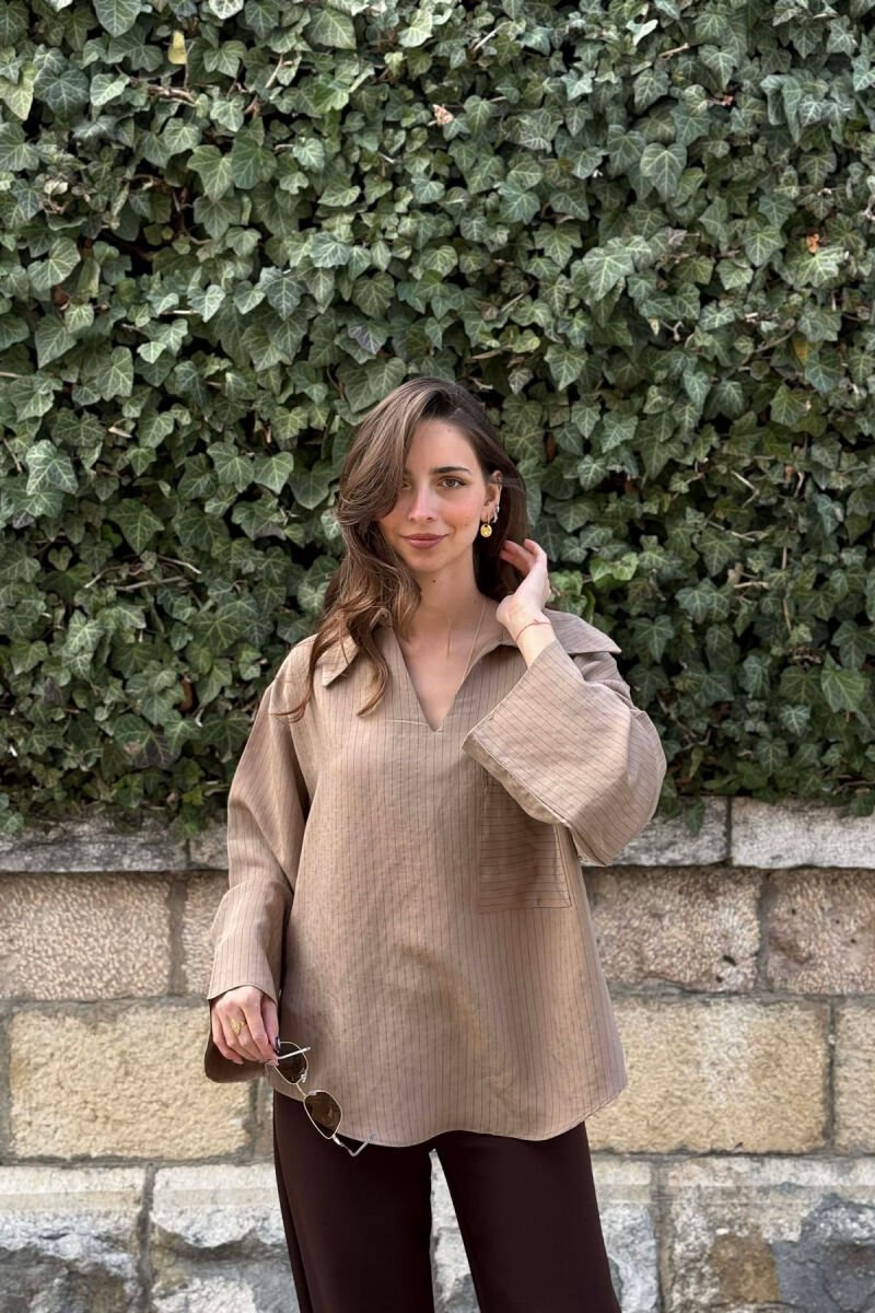 KEMISHE ME VIJA PER FEMRA NE NGJYRE KAFE - 1