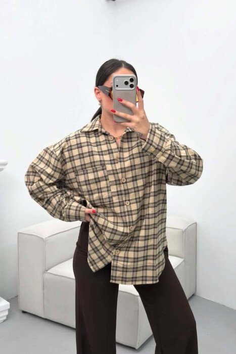 KEMISHE PER FEMRA NE NGJYRE BEZHE - KLAUDIO FASHION