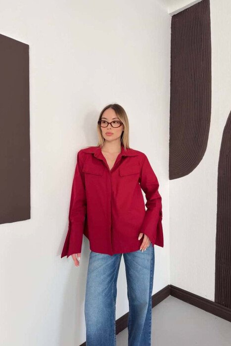 KEMISHE PER FEMRA NE NGJYRE VISHNJE - KLAUDIO FASHION