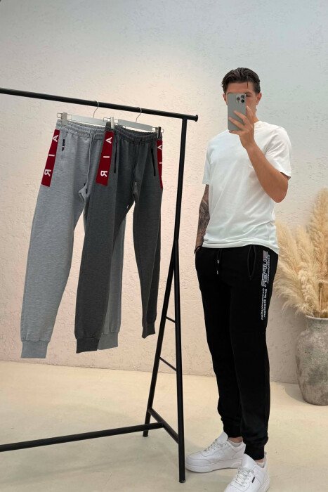 PACK OF 3 PIECES COTTON ONE COLOR MEN SWEATPANTS MULTIPLE/SHNGJ - 3