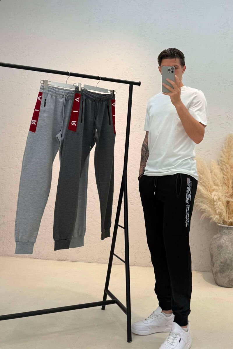 PACK OF 3 PIECES COTTON ONE COLOR MEN SWEATPANTS MULTIPLE/SHNGJ - 3