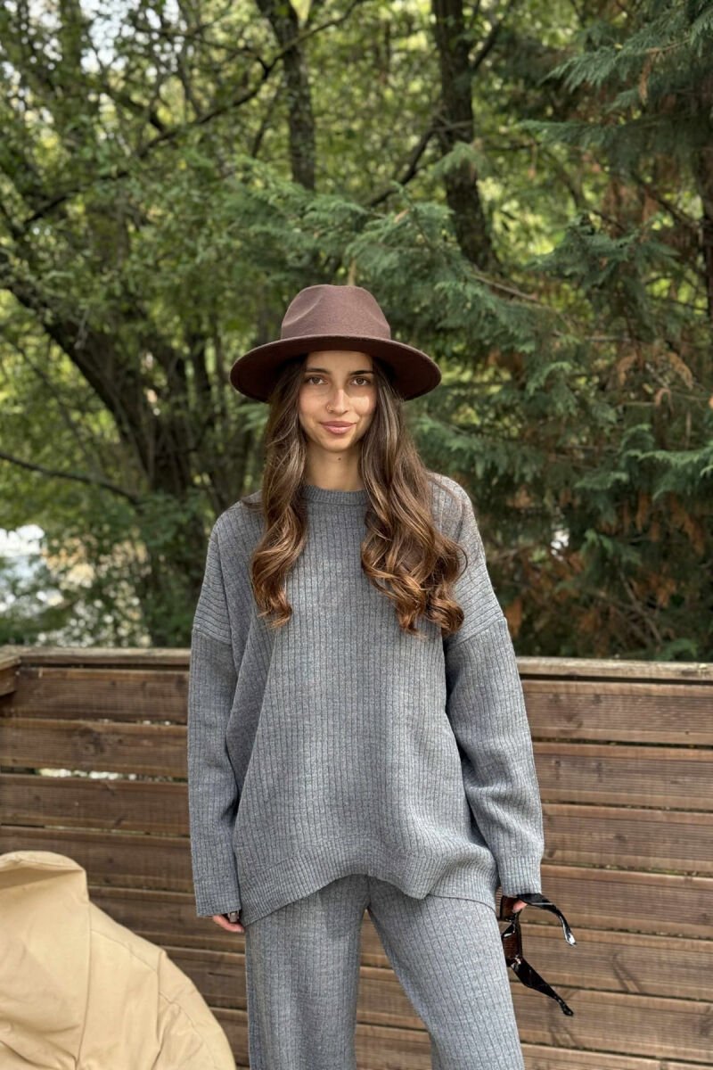 KNIT SET SIMPLE WOMAN GREY/GRI - 3
