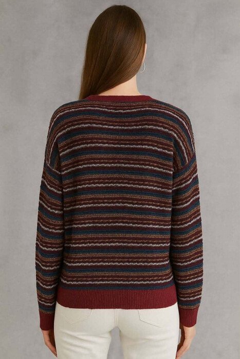 KNITTED BUTTONED WOMEN CARDIGAN MULTIPLE/SHNGJ - 2