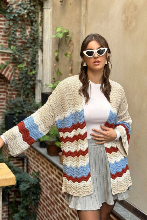 KNITTED WOMEN CARDIGANS MULTIPLE/SHNGJ - KLAUDIO FASHION