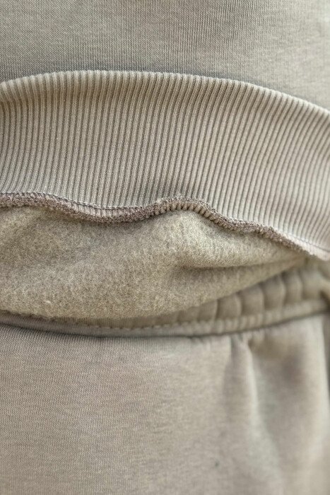 KOSTUM ME PUSH BLUZË ME JAKË TË RRUMBULLAKËT+TUTA PËR MESHKUJ NË NGJYRË ULLI - 3