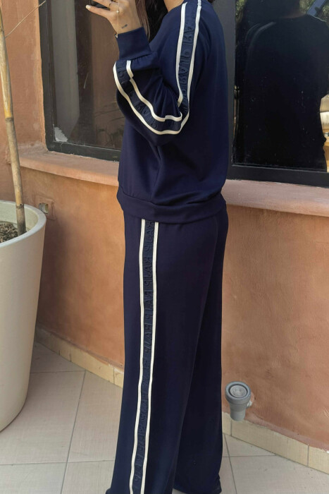 KOSTUM ME VIJA ANASH BLUZË +TUTA PËR FEMRA NË NGJYRËN BLU - 4