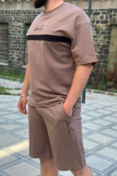 KOSTUM PAMBUKU PËR MESHKUJ NË NGJYRËN KAFE - 2