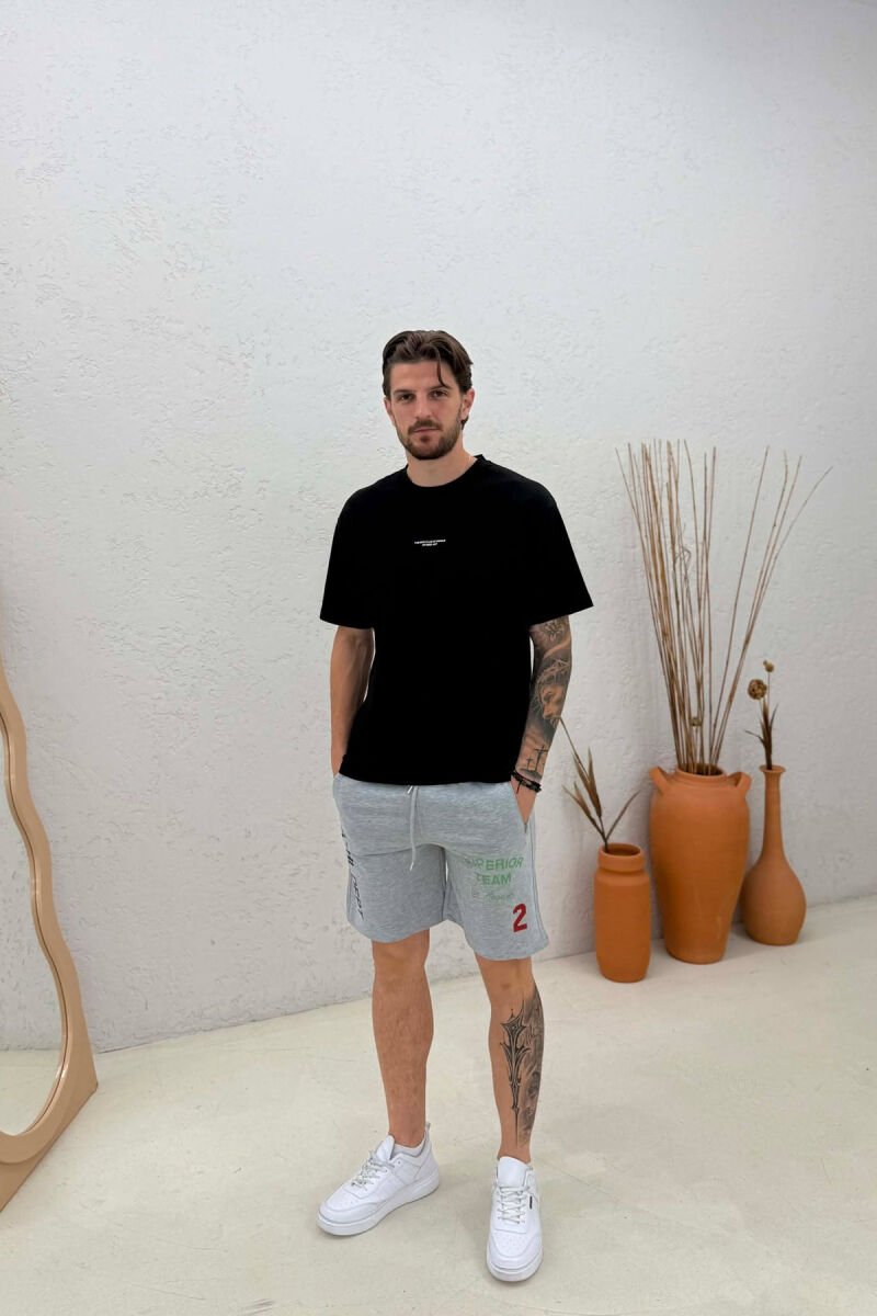 LA WRITTINGS MEN SHORT SWEATPANTS GREY/GRI - 1