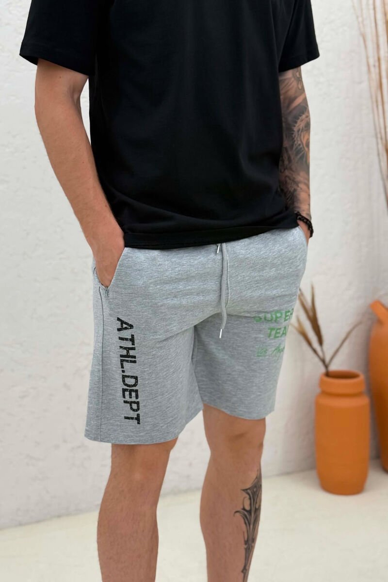 LA WRITTINGS MEN SHORT SWEATPANTS GREY/GRI - 2