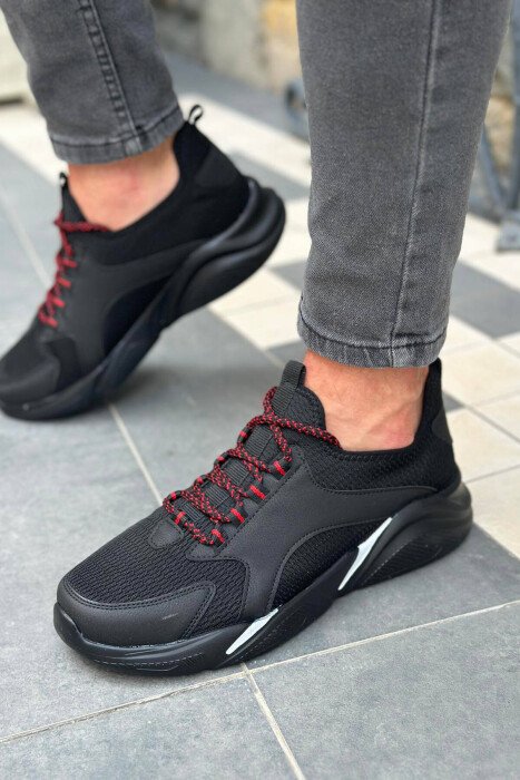 LACING COMFORT MEN SNEAKERS BLACK/ E ZEZE - 1