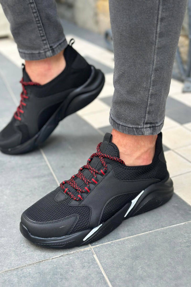 LACING COMFORT MEN SNEAKERS BLACK/ E ZEZE - 1