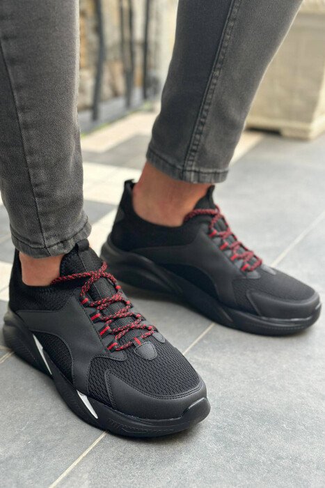 LACING COMFORT MEN SNEAKERS BLACK/ E ZEZE - 2