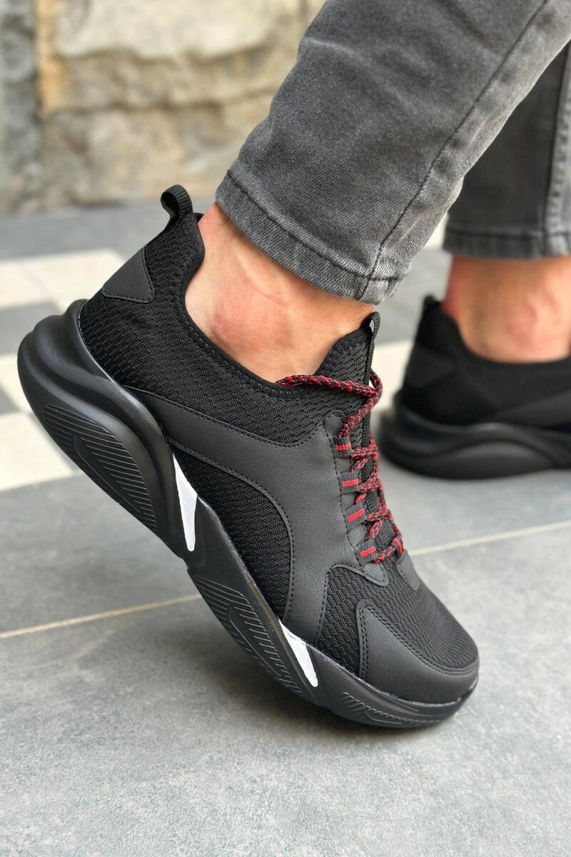 LACING COMFORT MEN SNEAKERS BLACK/ E ZEZE - 3