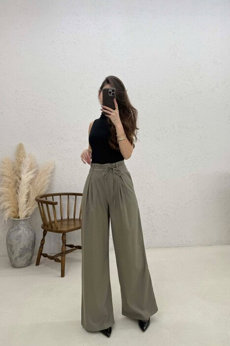 PANTALLONA TE GJERA ME LIDHESE PER FEMRA NE NGJYRE ULLI - KLAUDIO FASHION