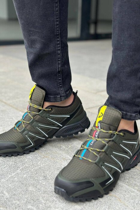 LACING DIFFERENT COLORS MEN SNEAKERS GREEN/JESHILE - 4