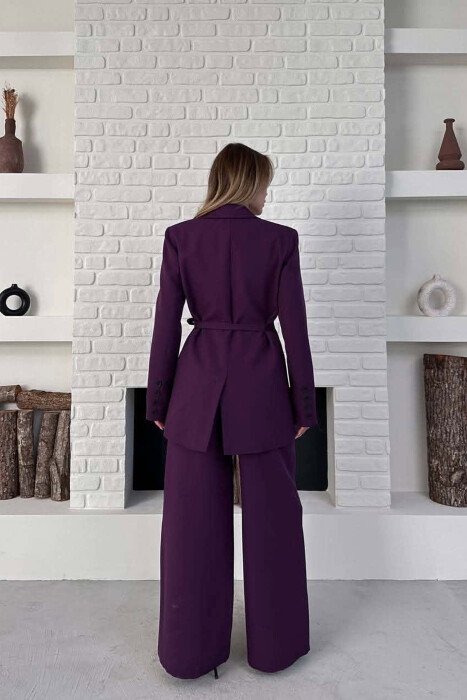 LACING JACKET +TROUSERS WOMAN SET PURPLE/LEJLA - 2