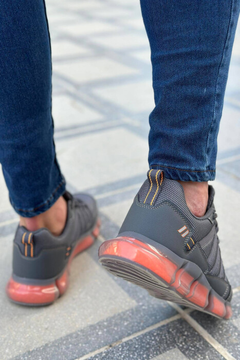 LACING LINES ONE COLOR MEN SNEAKERS DARK GREY/GEE - 2