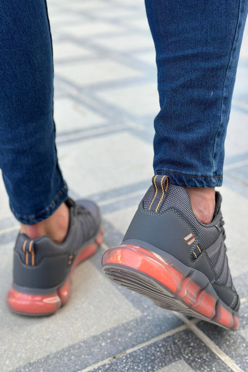 LACING LINES ONE COLOR MEN SNEAKERS DARK GREY/GEE - 2
