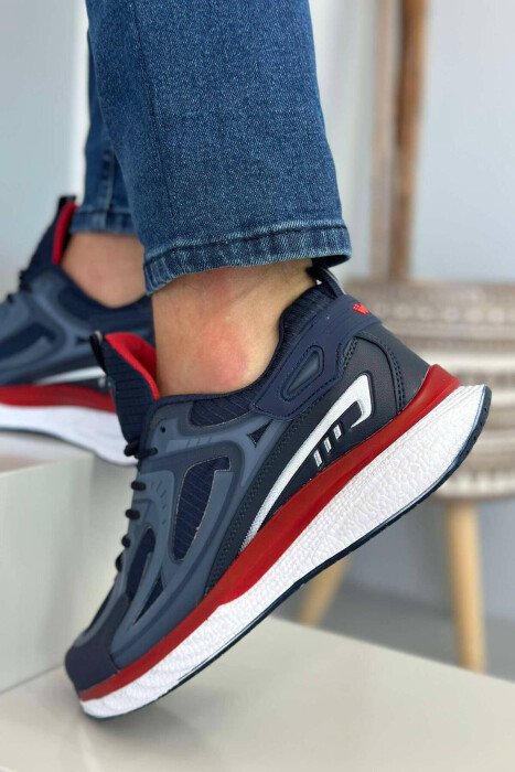 LACING ONE COLOR MEN SNEAKERS BLUE/BLU 