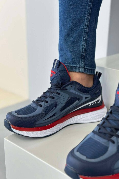 LACING ONE COLOR MEN SNEAKERS BLUE/BLU - 2