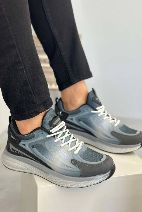 LACING ONE COLOR MEN SNEAKERS DARK GREY/GEE 
