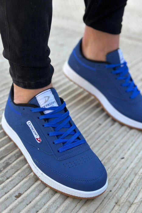 LACING PLATFORM MEN SNEAKERS LIGHTBLUE/BZ - KLAUDIO FASHION