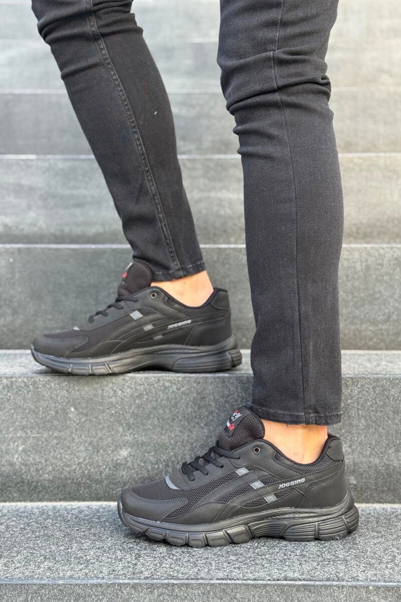 LACING PLATFORM MEN SNEAKERS BLACK/ E ZEZE - 2
