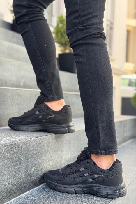 LACING PLATFORM MEN SNEAKERS BLACK/ E ZEZE - 4