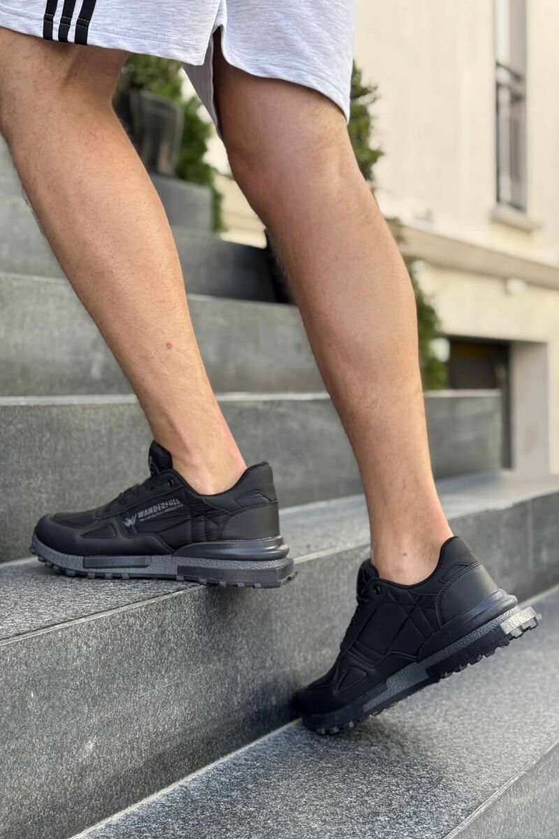 LACING PLATFORM MEN SNEAKERS BLACK/ E ZEZE - 2