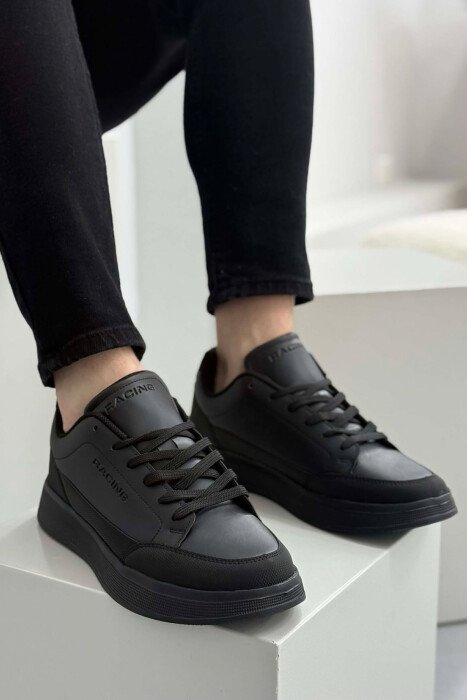 LACING PLATFORM MEN SNEAKERS BLACK/ E ZEZE - 1