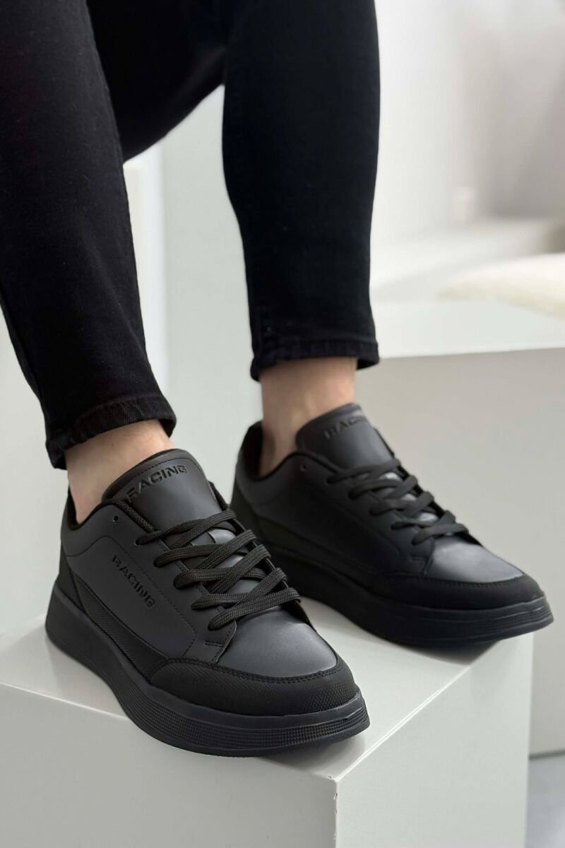 LACING PLATFORM MEN SNEAKERS BLACK/ E ZEZE - 1