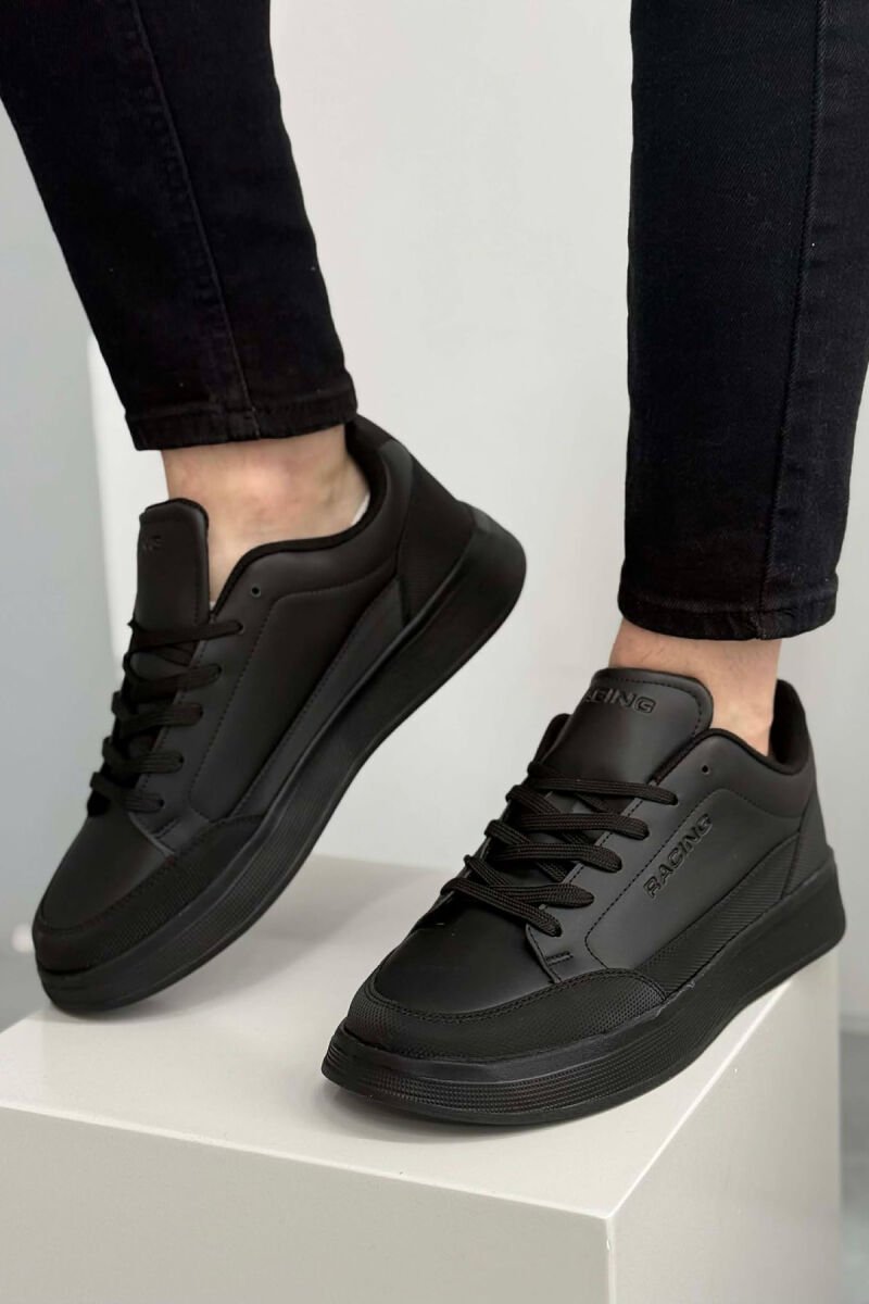 LACING PLATFORM MEN SNEAKERS BLACK/ E ZEZE - 3