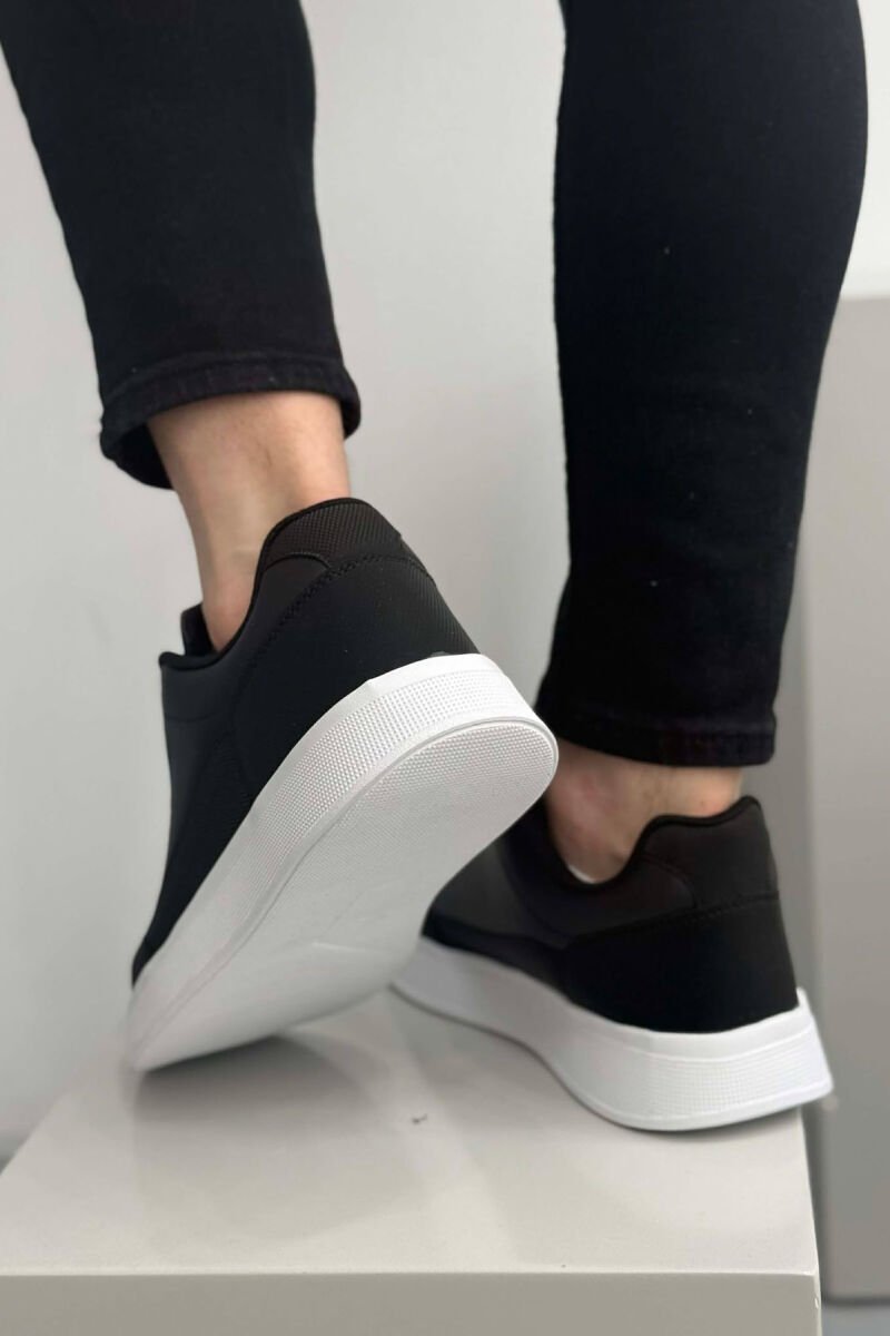LACING PLATFORM MEN SNEAKERS BLACK-WHITE/ZB - 4