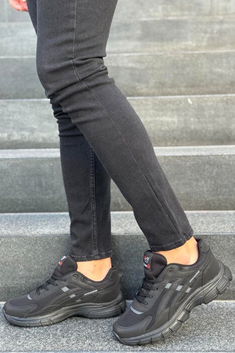 LACING PLATFORM MEN SNEAKERS BLACK/ E ZEZE 
