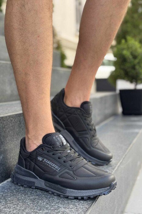 LACING PLATFORM MEN SNEAKERS BLACK/ E ZEZE 